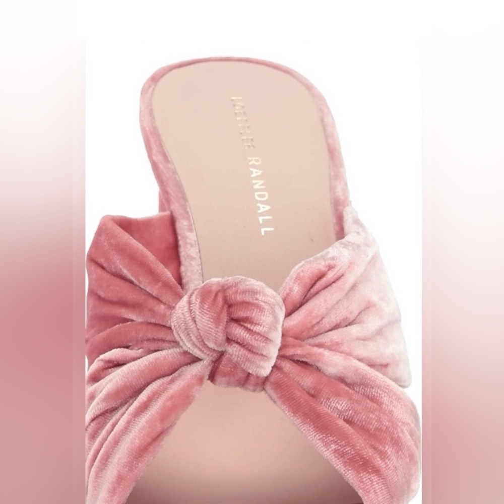 Loeffler Randal Pink Velvet Knotted Corrine Heels🎉 - Picture 2 of 6